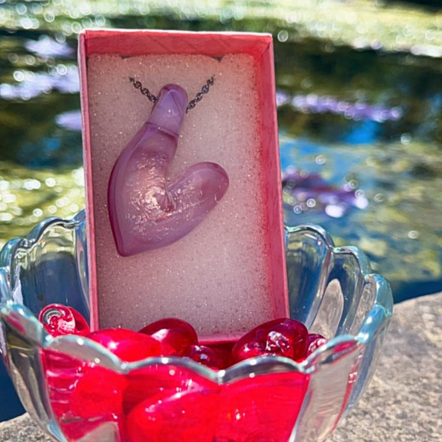 Pink Heart Pendant #2