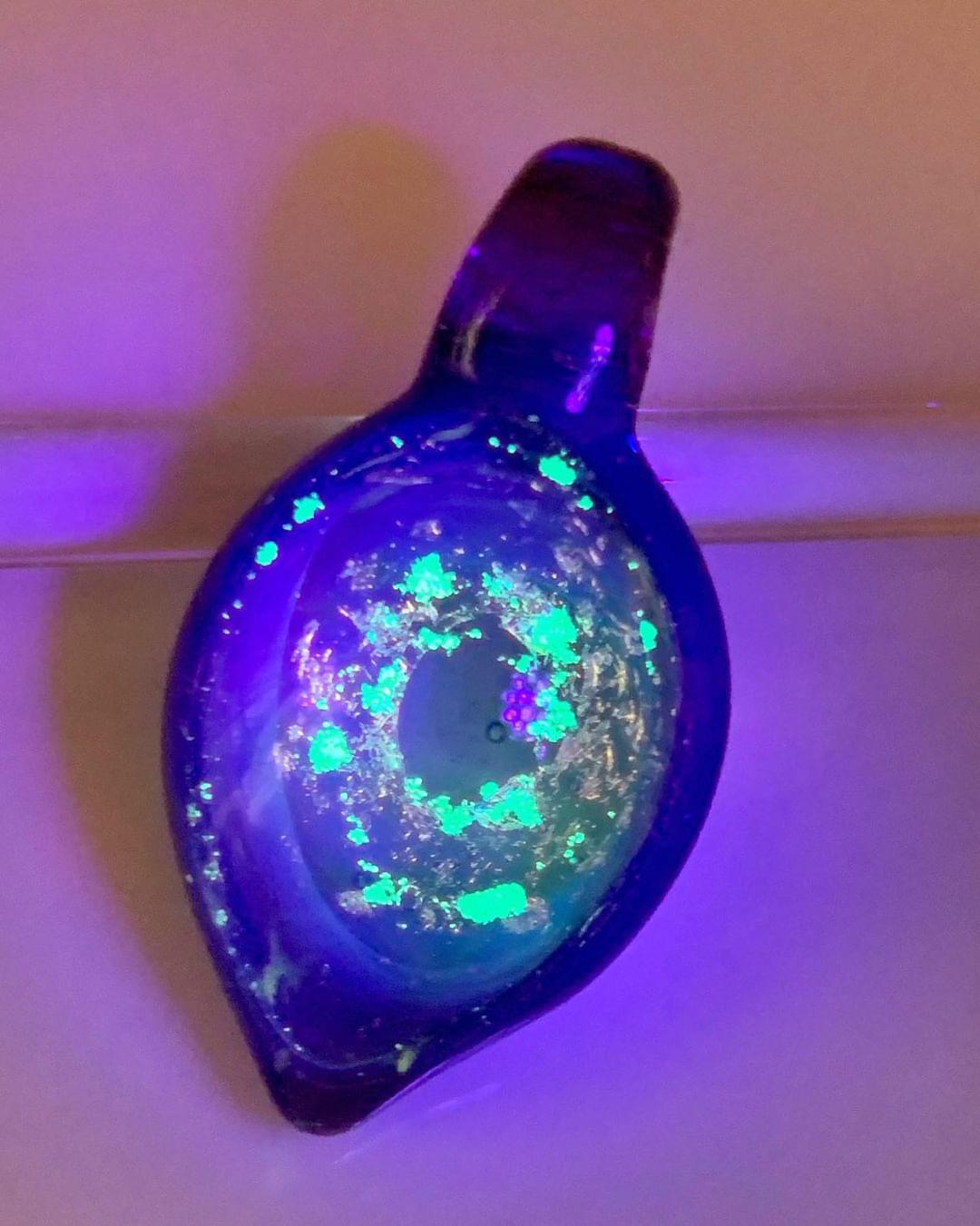 Blue Purple Vortex Pendant - Dragon Tear Collection