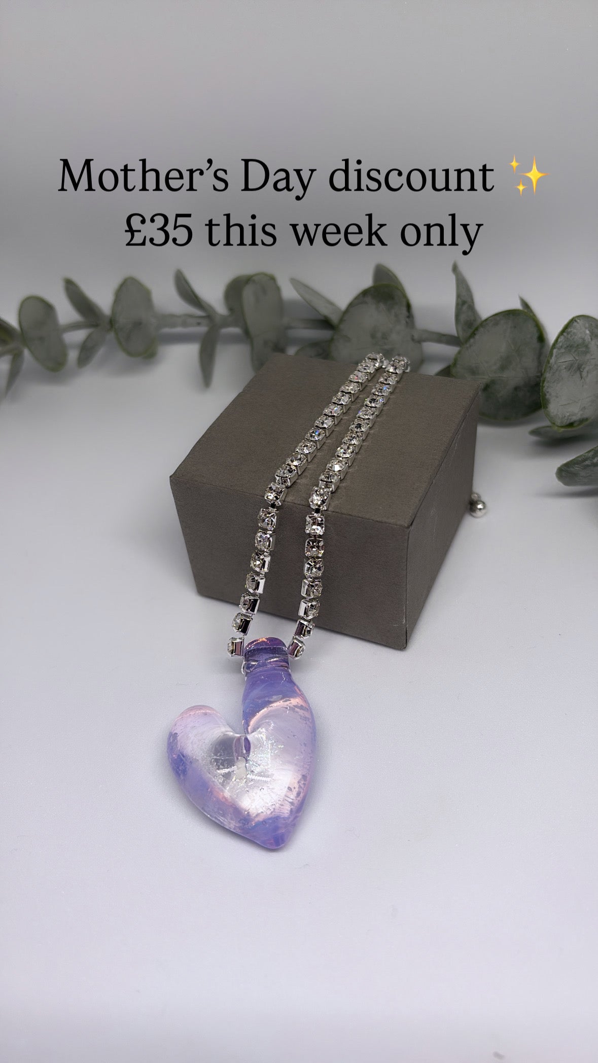Opal vortex heart pendant