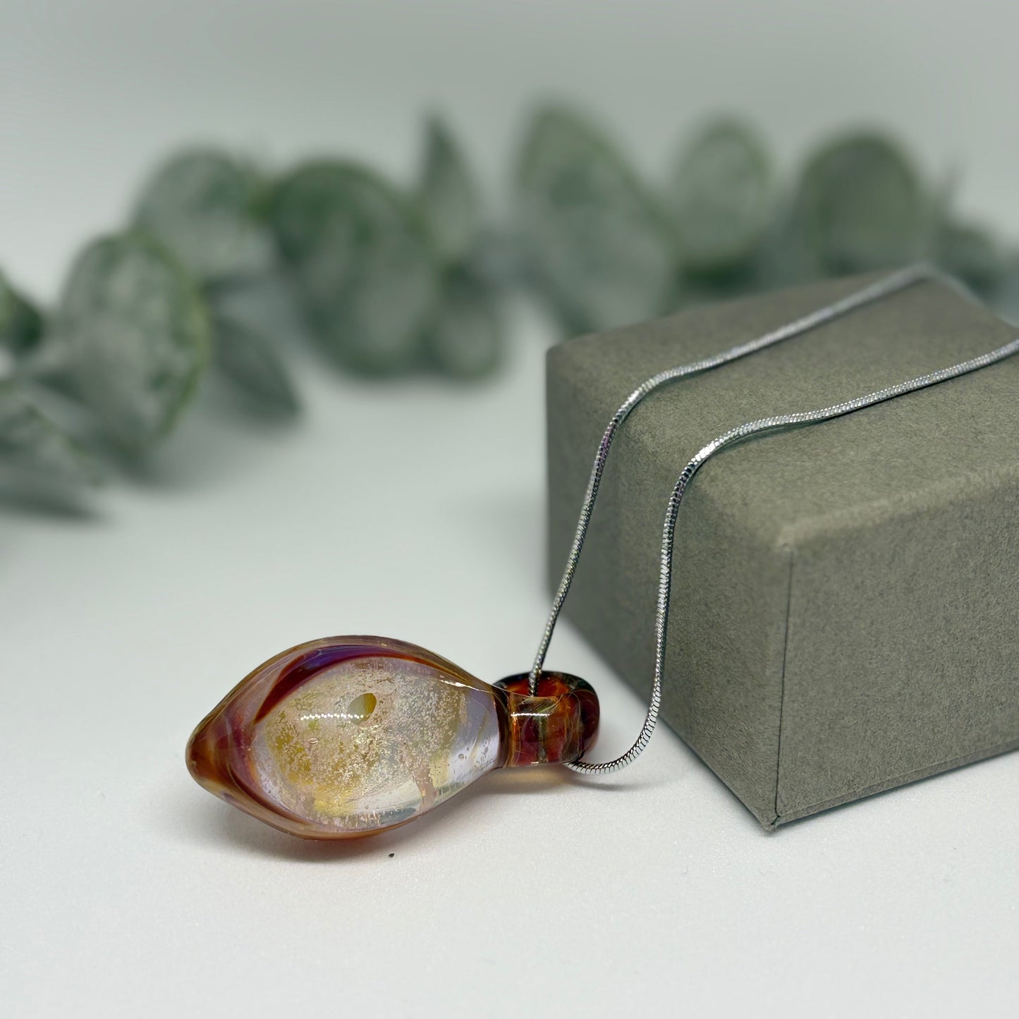 Amber Vortex Pendant - Dragon tear collection