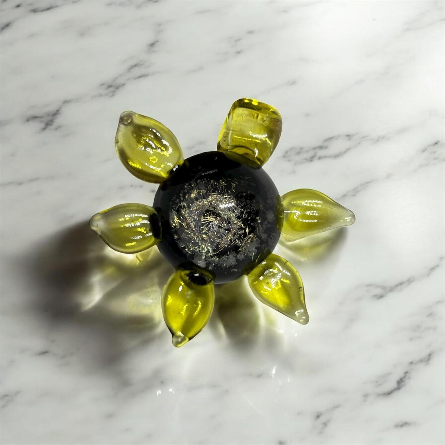 Summer Glass Vortex SunFlower Pendant