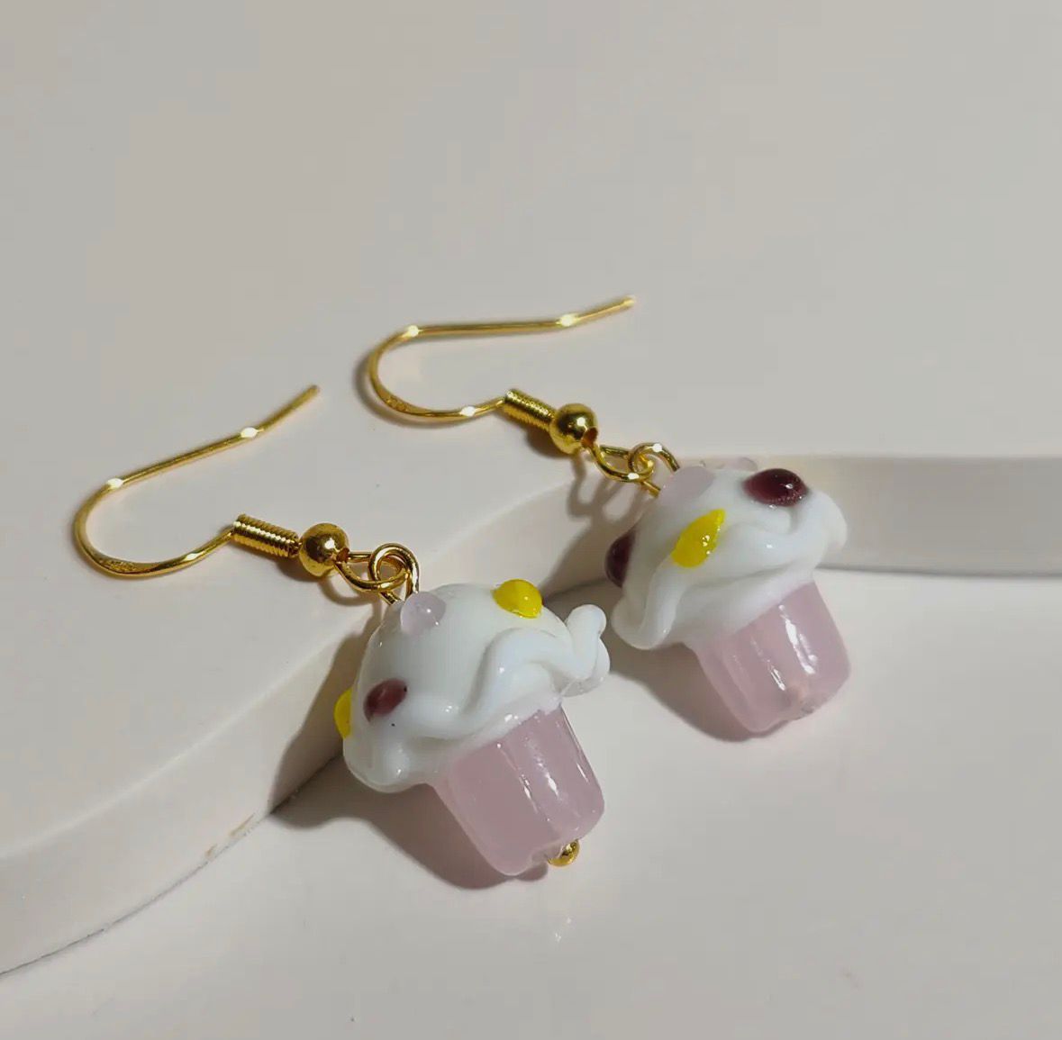 Mini cupcake earrings