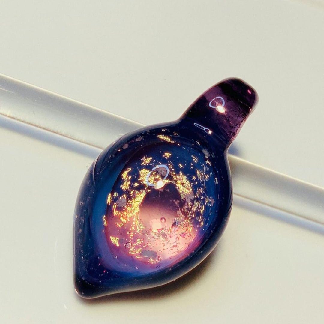 Blue Purple Vortex Pendant - Dragon Tear Collection