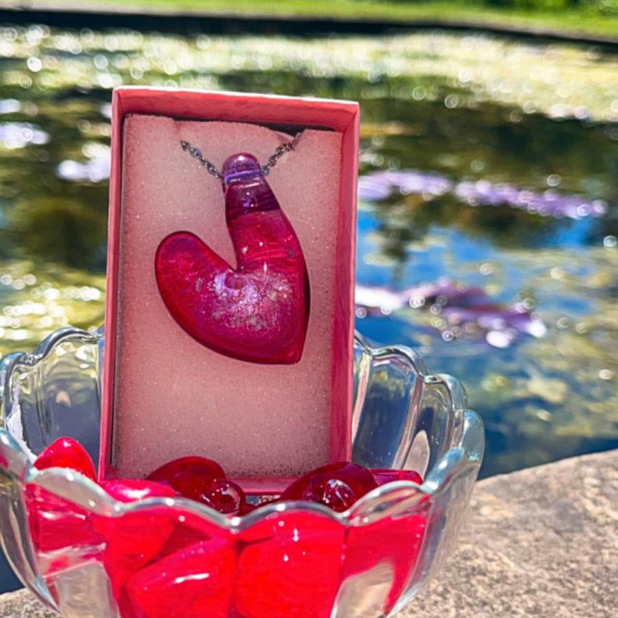 Pink Heart Pendant #1