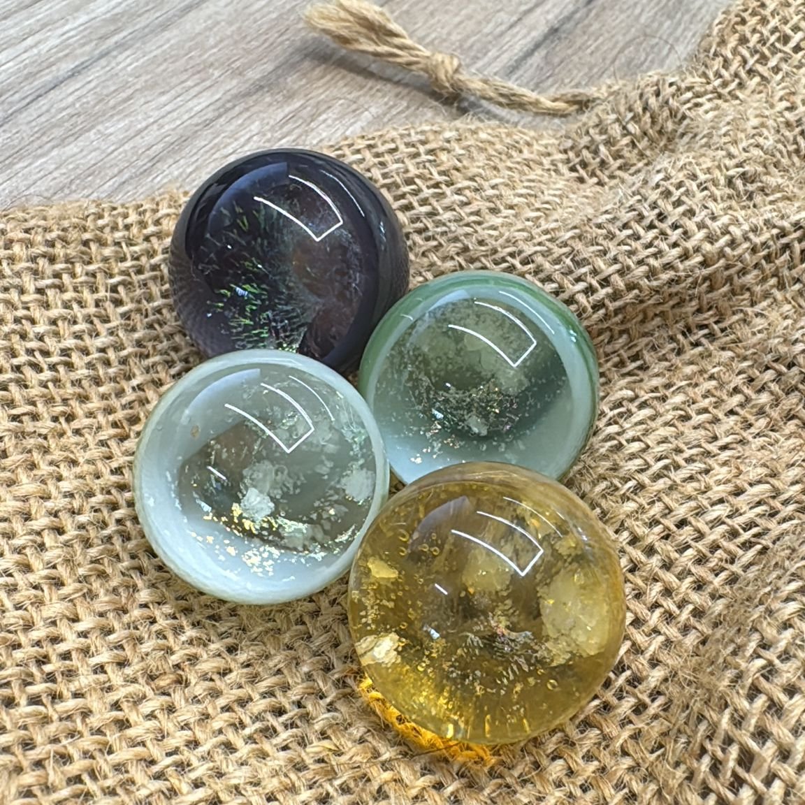 Glass Zodiac Vortex Marbles