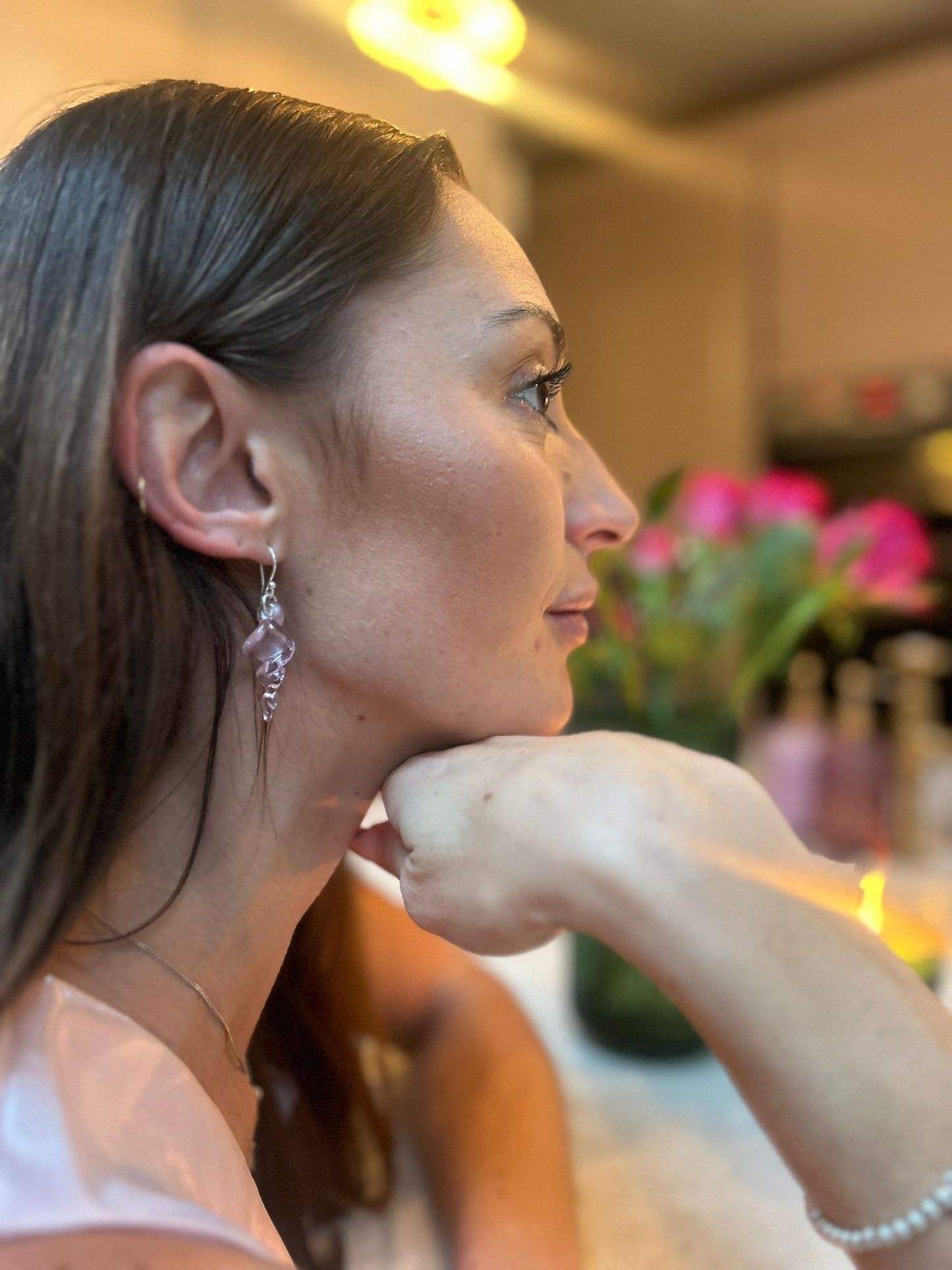 Luxury Glass Icicle Earrings