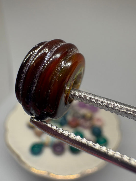Brown boho glass beads